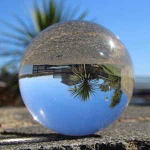 90mm Clear contact juggling ball